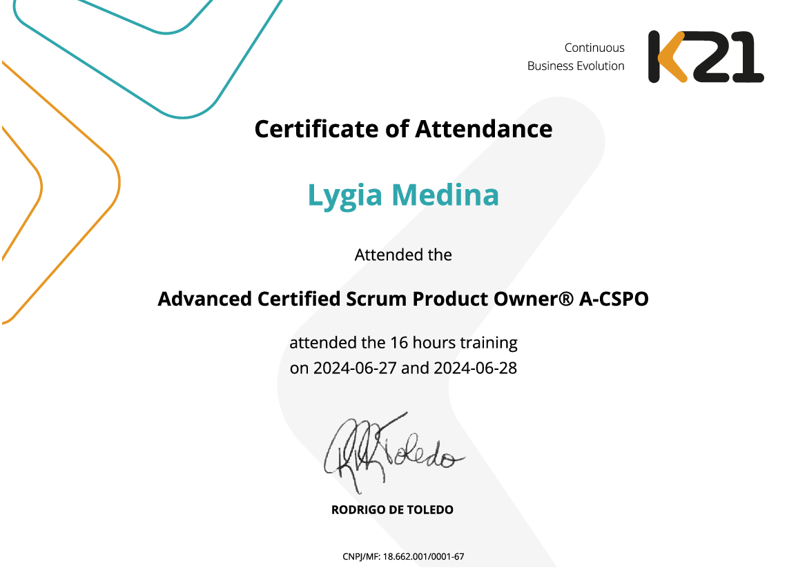 Certificado K21